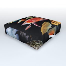 Freshwater tropical fish Outdoor Floor Cushion