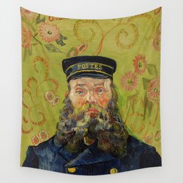 The Postman (Joseph Roulin) by Vincent Van Gogh Wall Tapestry