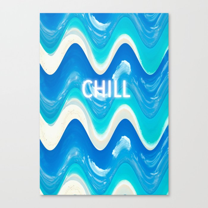 CHILL BEACH WAVE Canvas Print