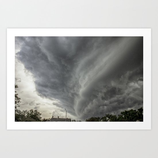 Cloud Wall Turning Art Print