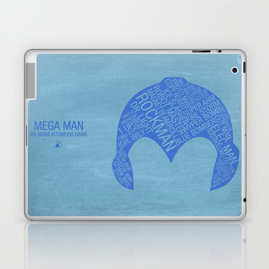 Mega Man Typography Laptop & iPad Skin