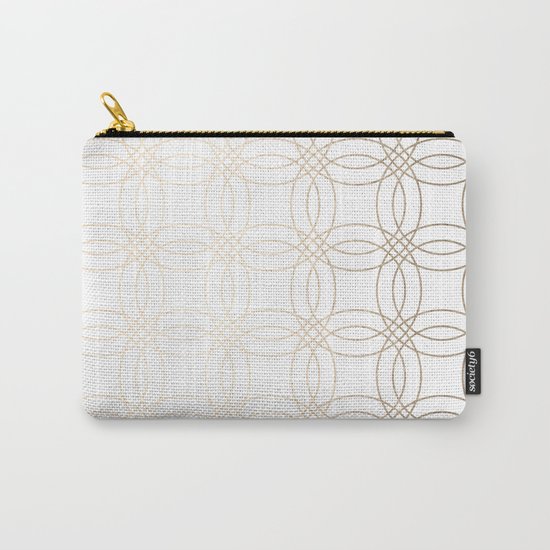 Simply Vintage Link in White Gold Sands on White Carry-All Pouch