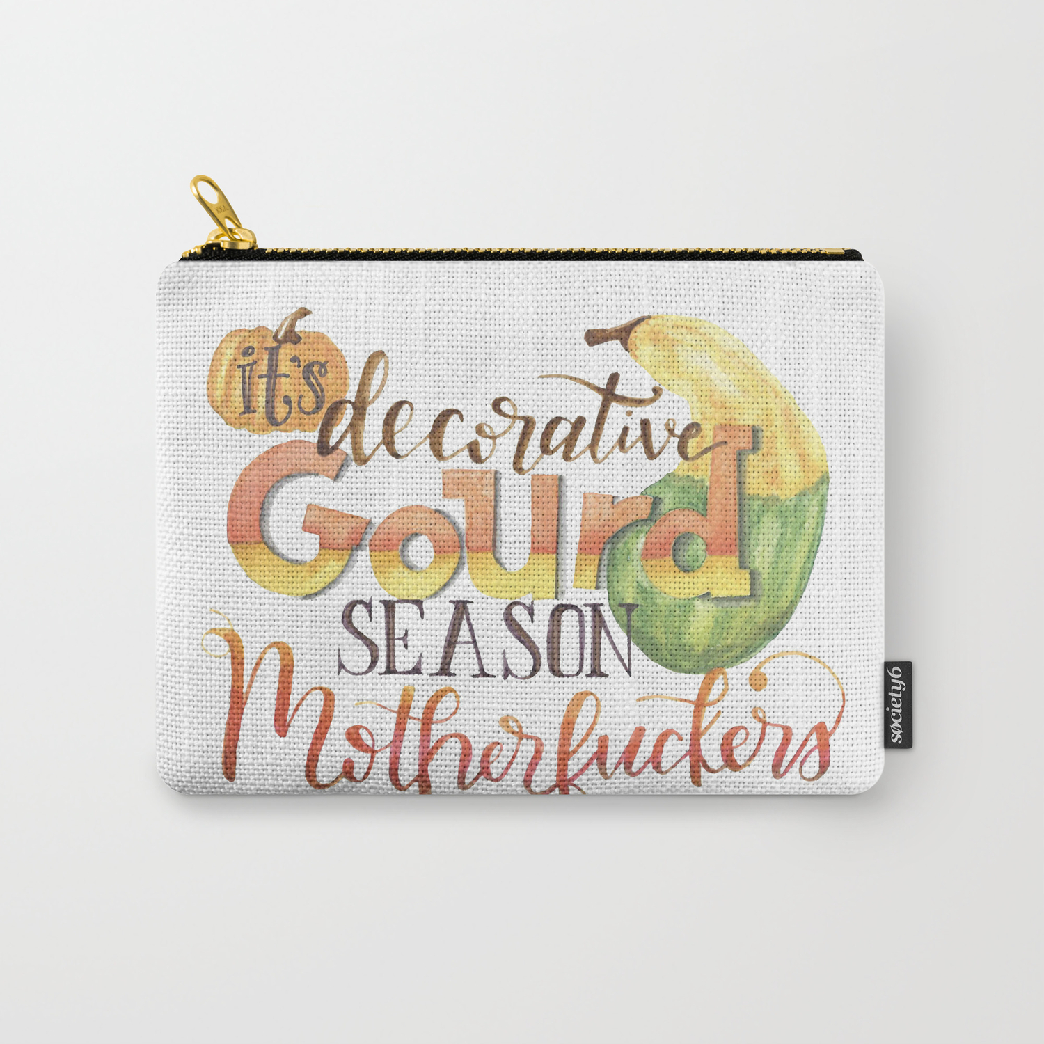 It S Decorative Gourd Season Carry All Pouch By Beckletters Society6