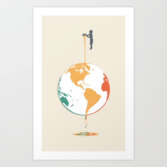 Fill your world with colors Art Print