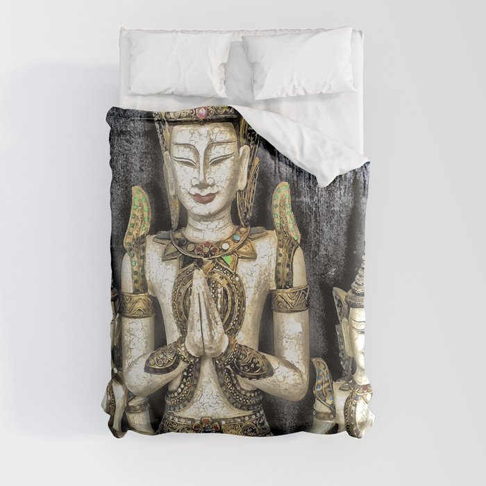 3 Buddhas Duvet Cover