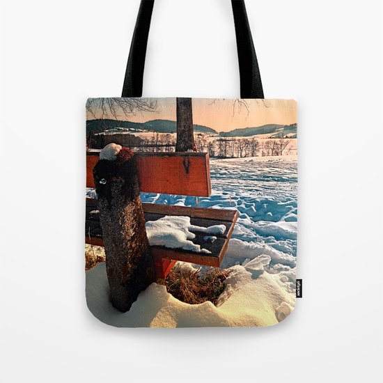 View into winter scenery Tote Bag