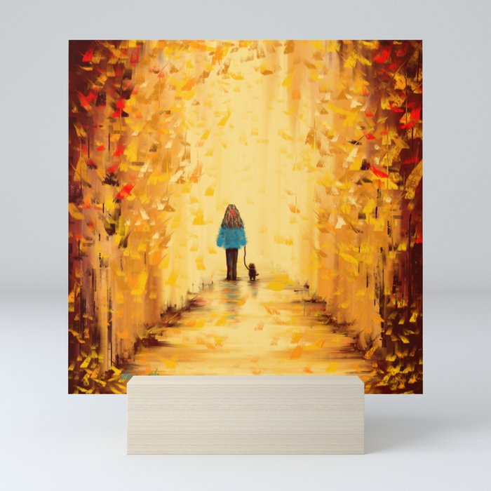 Abstract - Autumn Daze Mini Art Print