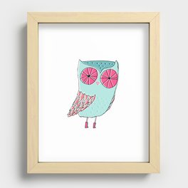 Hoo there! Recessed Framed Print