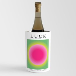Gradient Angel Numbers: Angel Number 777 - Luck (Pink & Lime) Wine Chiller