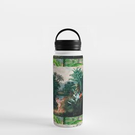 Vintage Italian,baroque,tropical art Water Bottle