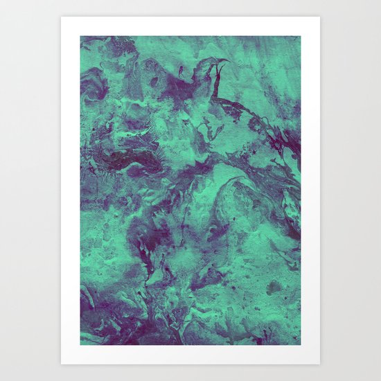 Ink Marble Art Print