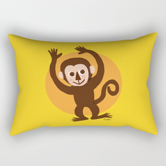 Monkey Rectangular Pillow