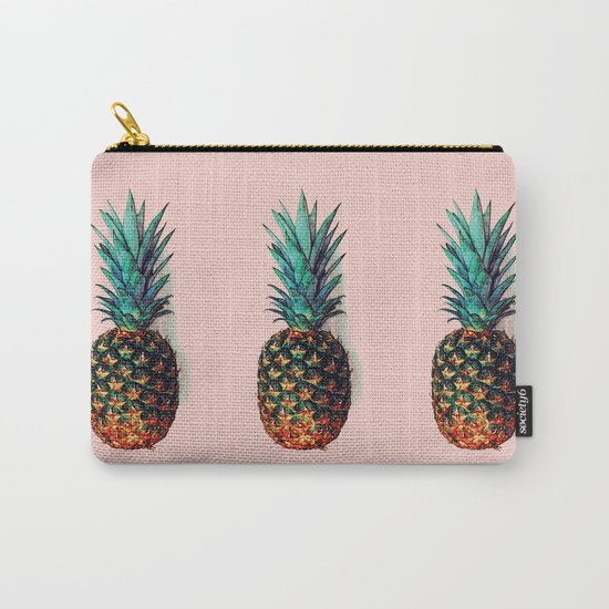 Three Pineapples Carry-All Pouch