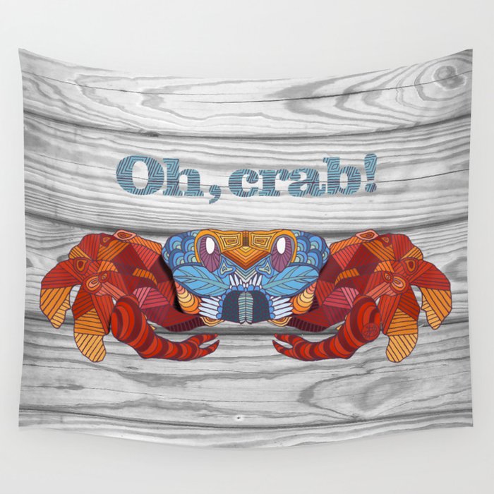 Oh, Crab! Wall Tapestry