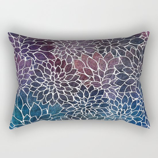 Floral Abstract 21 Rectangular Pillow