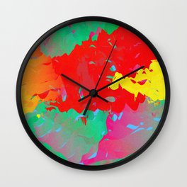 Abstract Paint Gradient Wall Clock