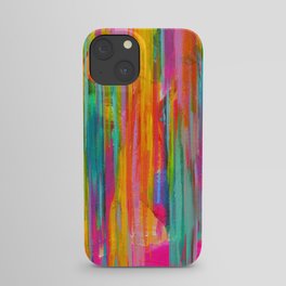 Neon Double Abstract iPhone Case