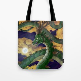 Green Dragon Tote Bag