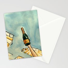 Summer champagne Veuve Clicquot poster  Stationery Card