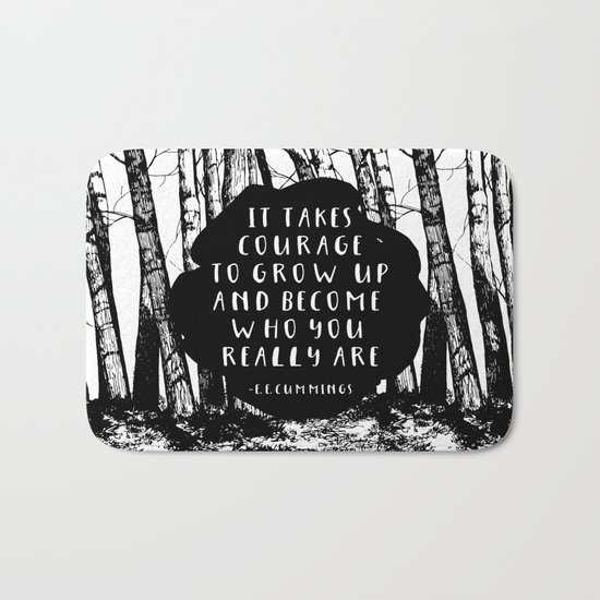 Courage (Designed for The YA Chronicles) Bath Mat