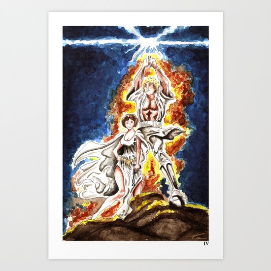 STAR WARS: A New Hope Watercolor Art Print