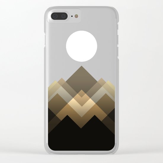 Path between hills Clear iPhone Case