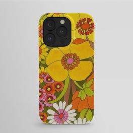 Vintage Retro Bloom Flowers iPhone Case