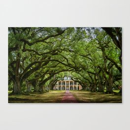 Oak Alley plantation historical site New Orleans USA  Canvas Print