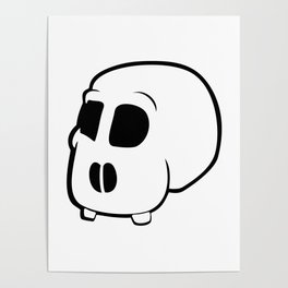Silly Skull Poster
