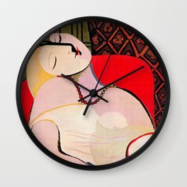 Picasso - A Dream 1932 (Le Reve) Artwork T Shirt Wall Clock