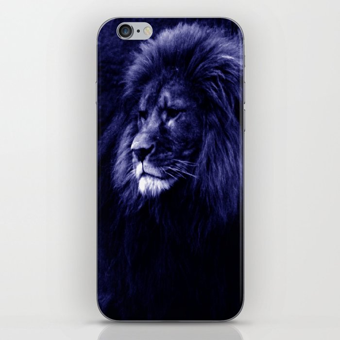 The Strength of a Lion Indigo Blue iPhone Skin