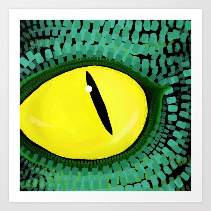 Reptile Eye Art Print