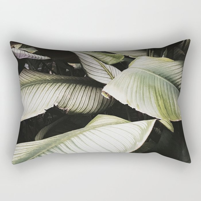 Artful Leaves Rectangular Pillow
