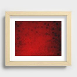 Red and Black Recessed Framed Print