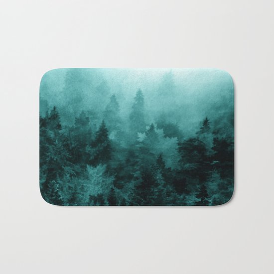 Fractal Forest Bath Mat