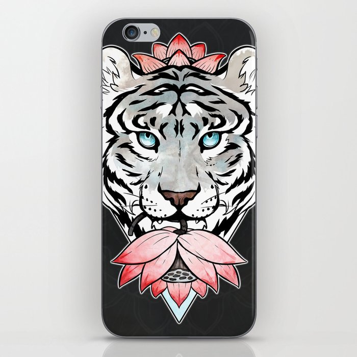 Tiger's lotus iPhone Skin