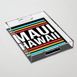 Retro Maui Hawaii Acrylic Tray