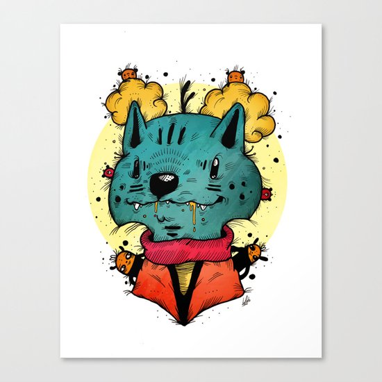 Wolfy (Color Version) Canvas Print