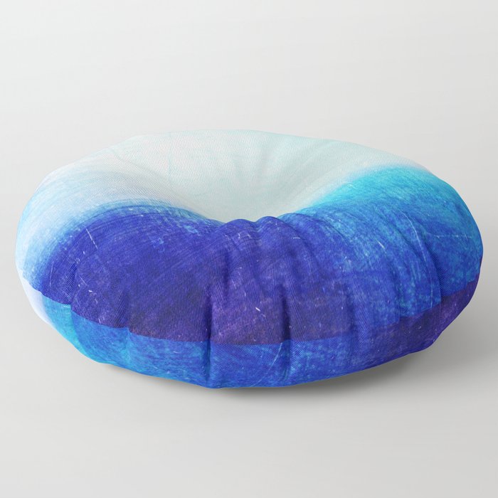 blue abstract Floor Pillow