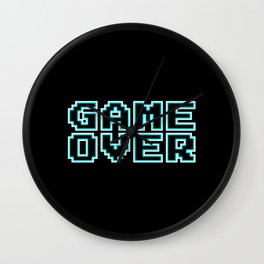 GAME OVER (blue) Wall Clock