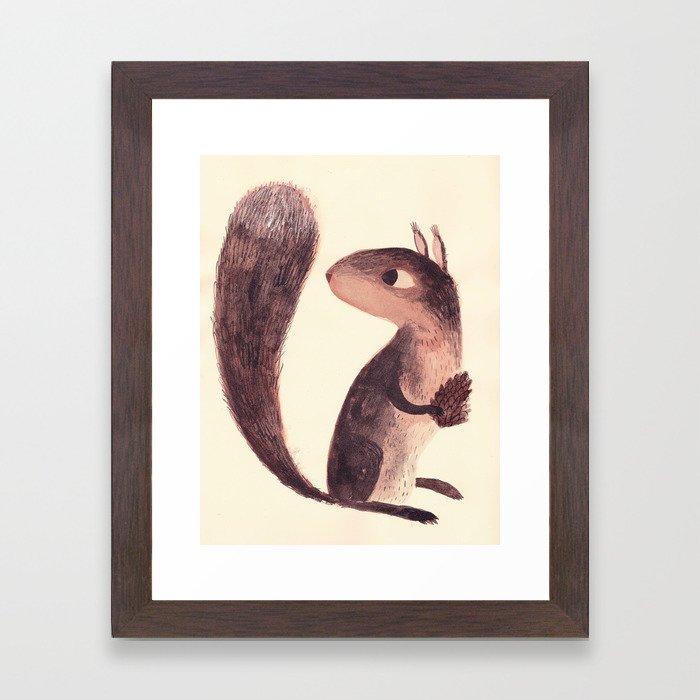 Squirrel Framed Art Print