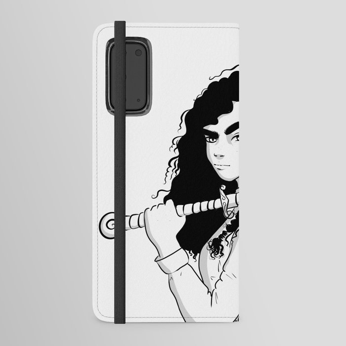 Girl With A Sword Android Wallet Case