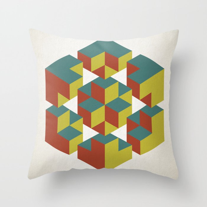 Impossible Geometry Throw Pillow