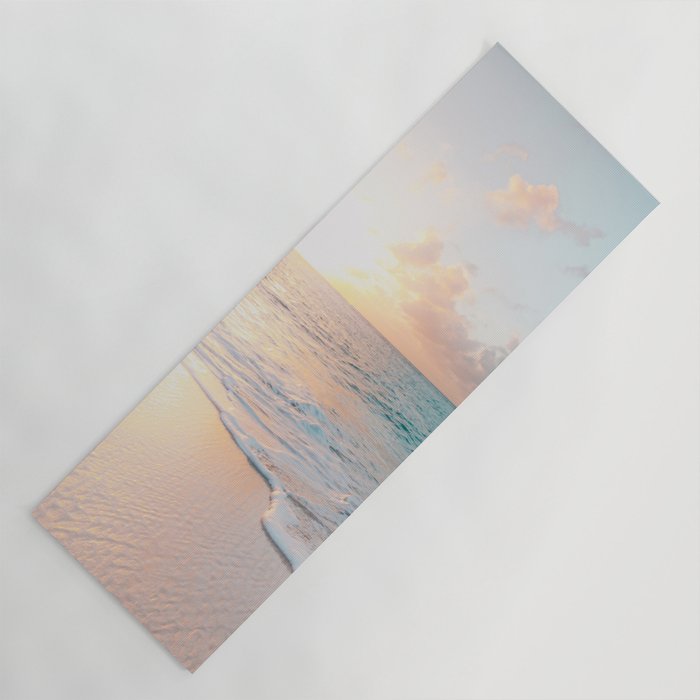 Beautiful tropical turquoise sandy beach photo Yoga Mat