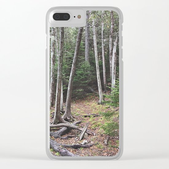 Maine Woods Clear iPhone Case