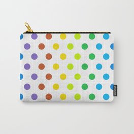 Polka-Dot Rainbow - Modern Abstract Artwork Carry-All Pouch | Peace, Pax, Polkadot, Love, Antiracist, Pattern, Lgbt, Diversity, Pride, Patterns 