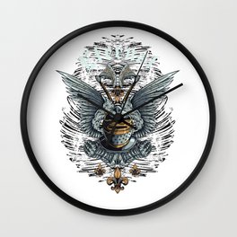 Eternal Knight with Angel Wings 2 Axes Wall Clock