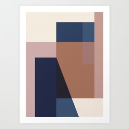 geometric abstract 45 Art Print