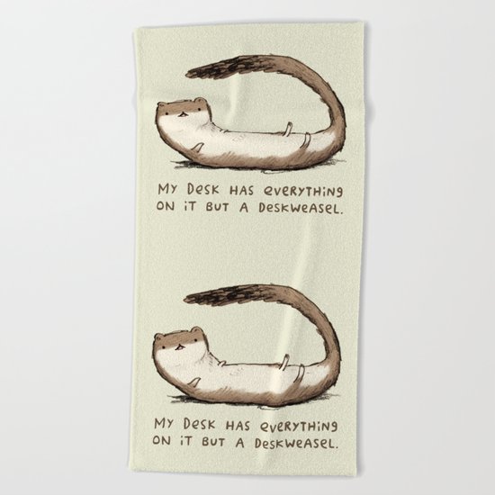 Deskweasel Beach Towel