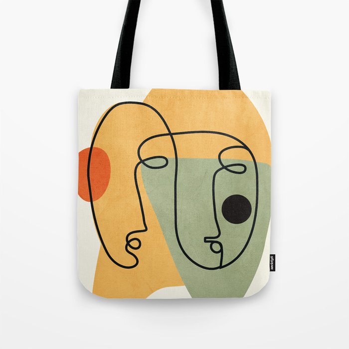 Abstract Faces 19 Tote Bag